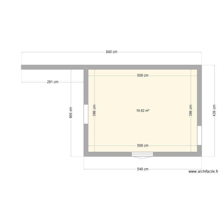 LOCAL TECHNIQUE / OUTILLAGES ET RANGEMENT. Plan de 1 pièce et 20 m2