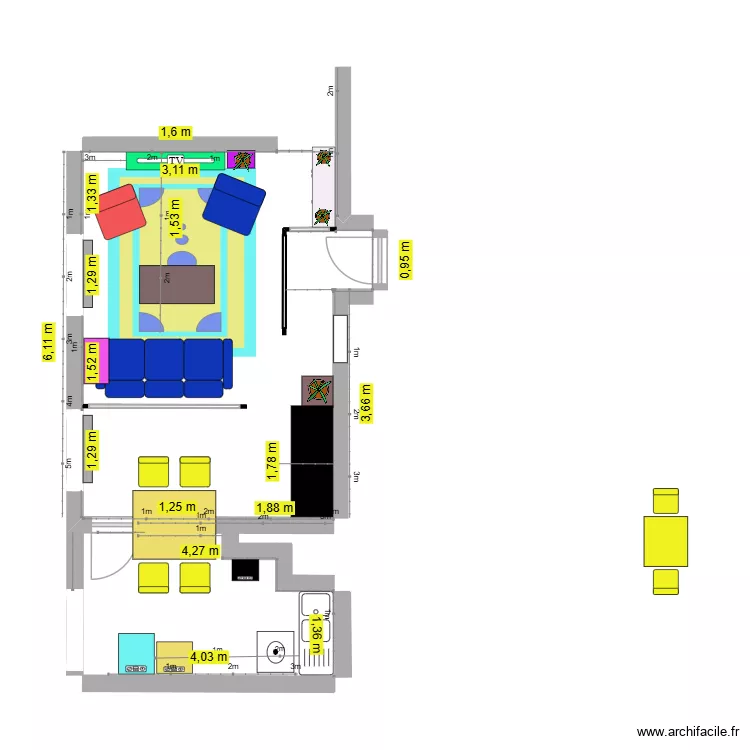 SALON 2. Plan de 
