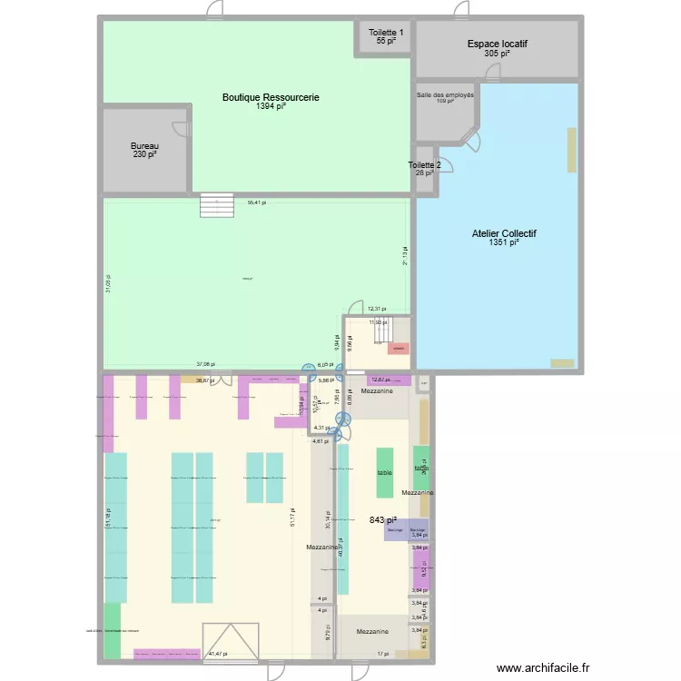 R&eacute;-Ut&icirc;les_Mat_apr&egrave;sMesures_etagere_v9. Plan de 13  et 759 m²