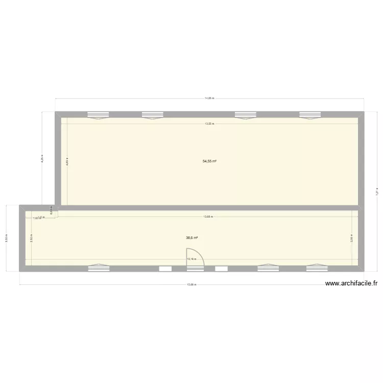 MAISON EMILIE QUOTES PERMIS. Plan de 2  et 93 m²
