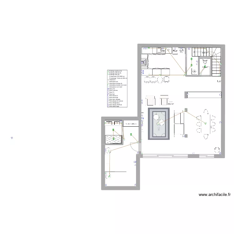 Bandol RDC villa 2. Plan de 