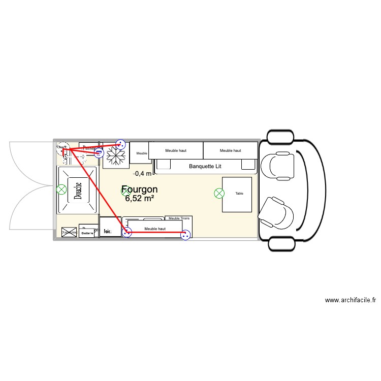 Master 5. Plan de 1 pièce et 7 m2