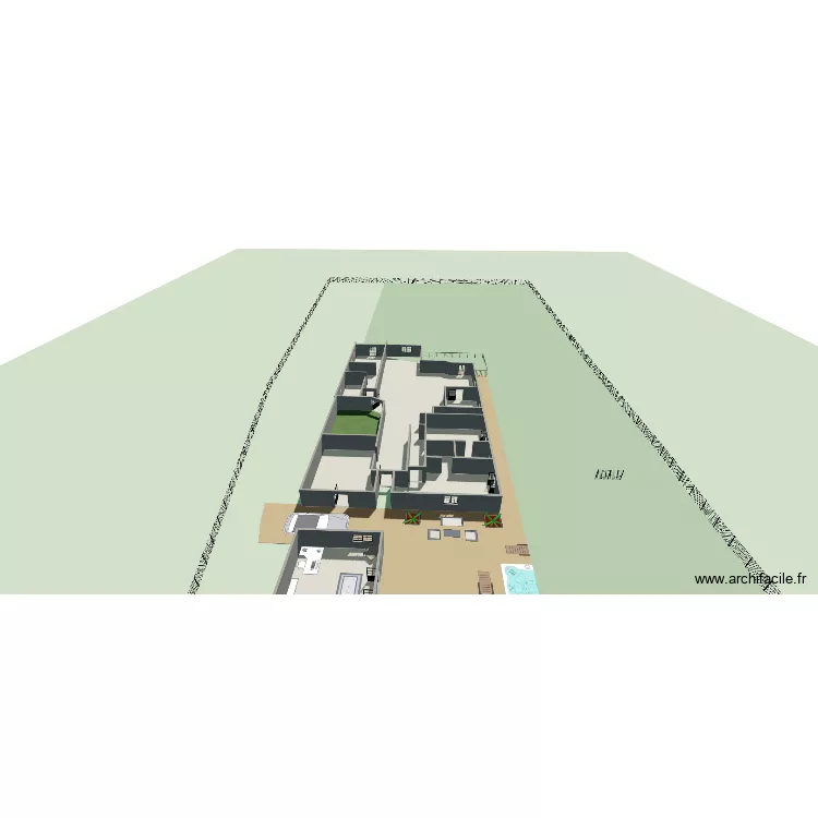 ROBERT. Plan de 8 Pièces et 830 m²