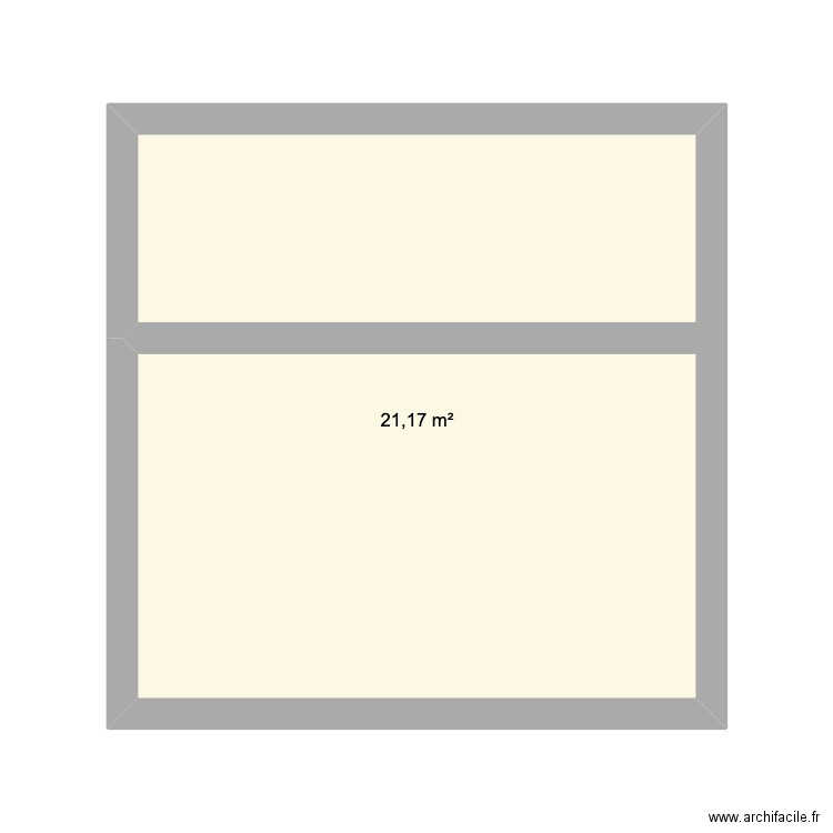 test2. Plan de 1 pièce et 21 m2