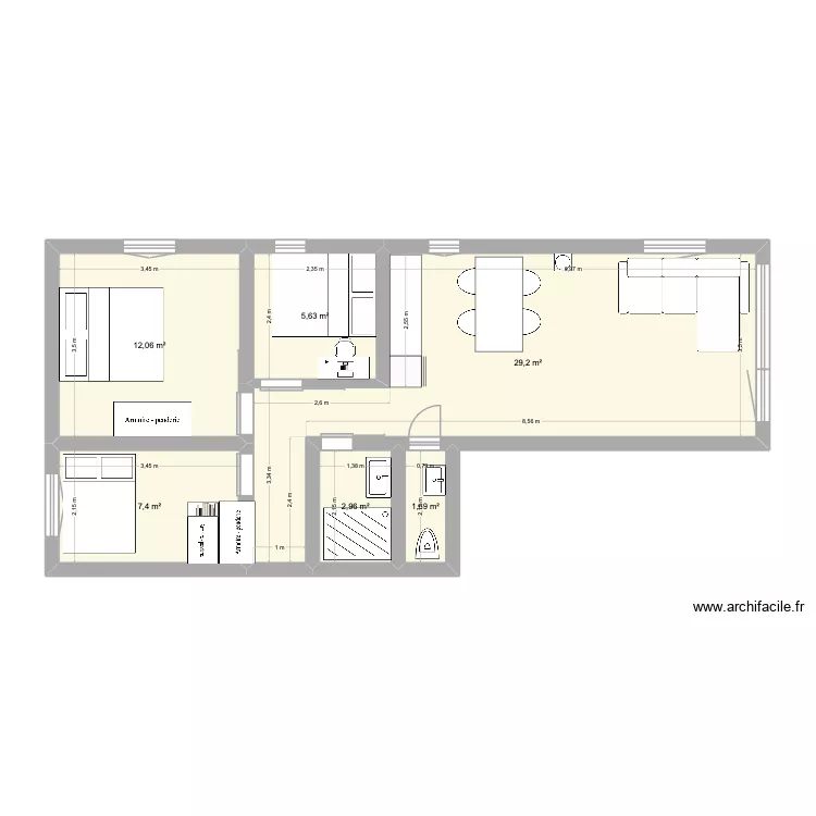 La Tzoumaz_V2. Plan de 6 et 59 m² La Tzoumaz_V2. Plan de 6 et 59 m²
