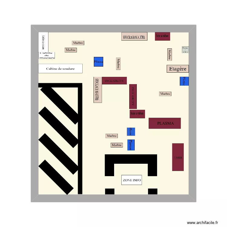 Plans atelier. Plan de Plans atelier. Plan de
