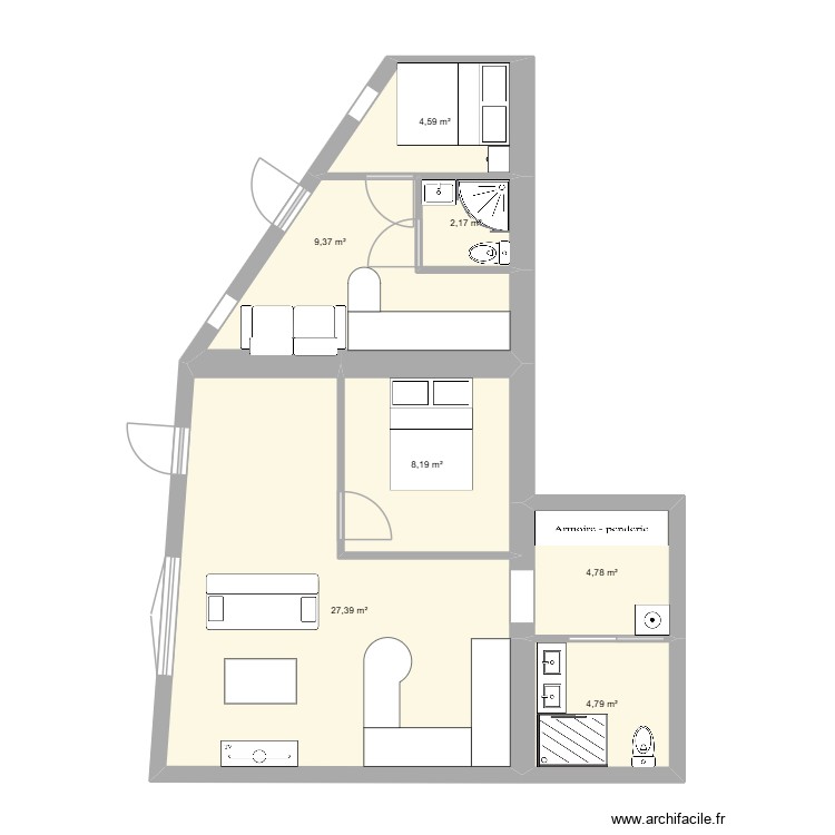 appart Redon aménagement. Plan de 0 pièce et 0 m2 appart Redon aménagement. Plan de 0 pièce et 0 m2