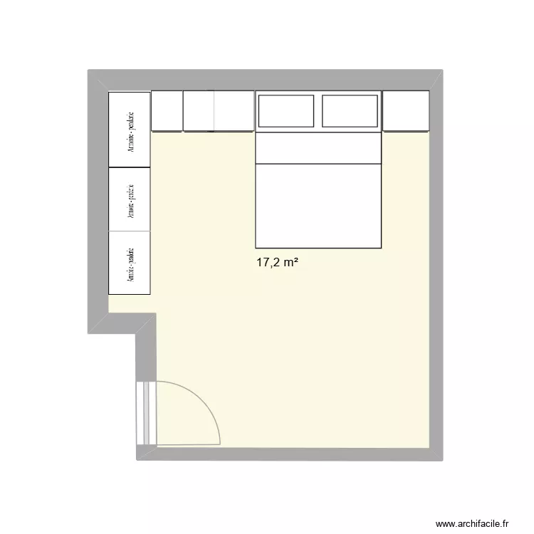 dressing chambre. Plan de dressing chambre. Plan de