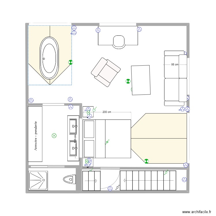 Etage Poussin Carantec philae. Plan de 0 pièce et 0 m2