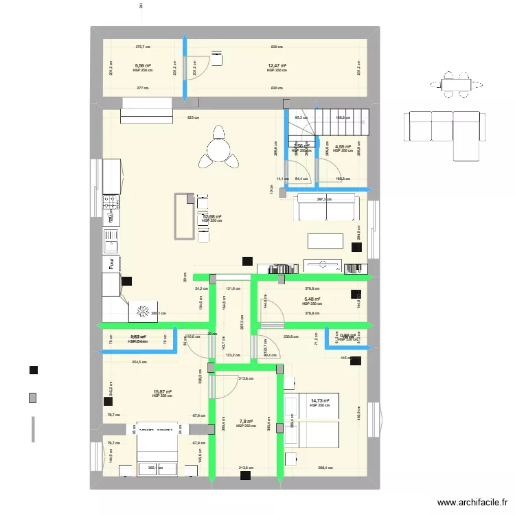 Rez de chauss&eacute;e - 4 janvier 24. Plan de 