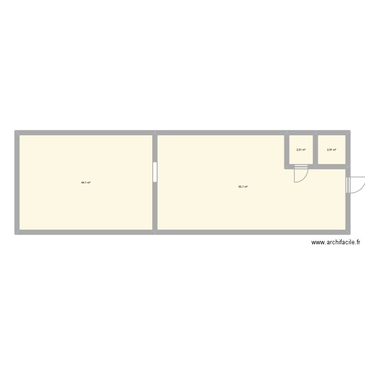 Plan Victoire. Plan de 4 pièces et 105 m2