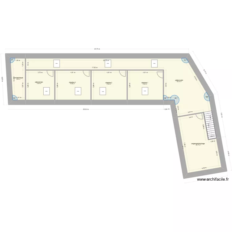 maizy bonne cotes. Plan de 7  et 169 m²