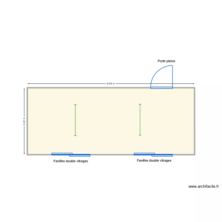 6M iso +. Plan de 1 Pièce et 15 m² 6M iso +. Plan de 1 Pièce et 15 m²