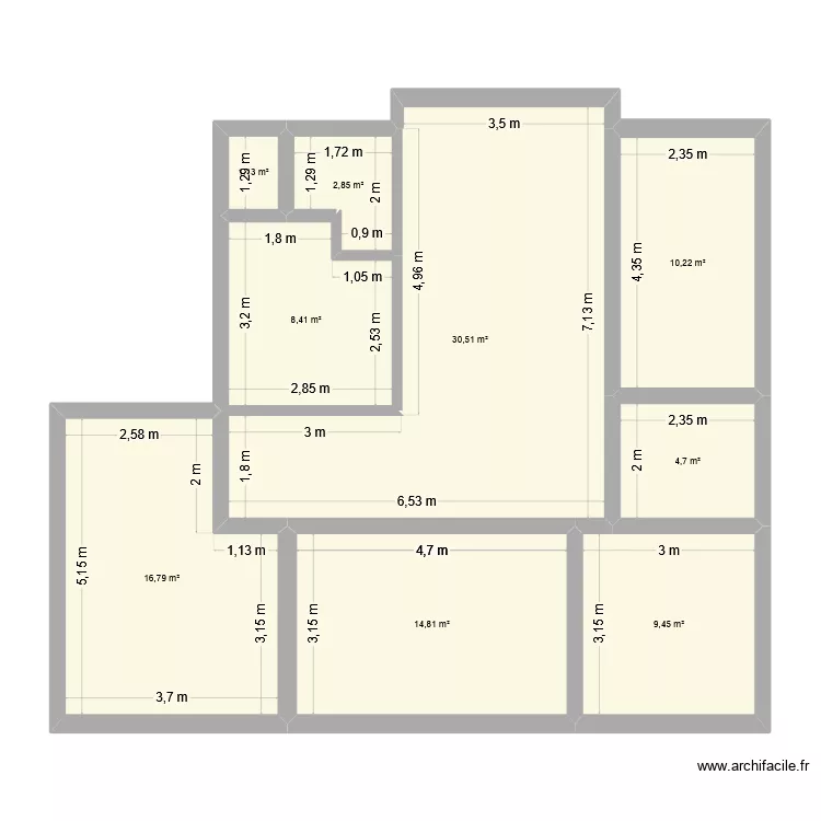 Jupille V1. Plan de 9 et 99 m² Jupille V1. Plan de 9 et 99 m²