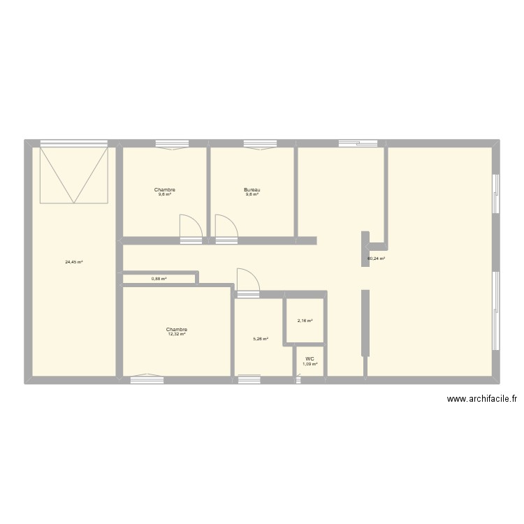 DUMAS 1. Plan de 9 pièces et 126 m2