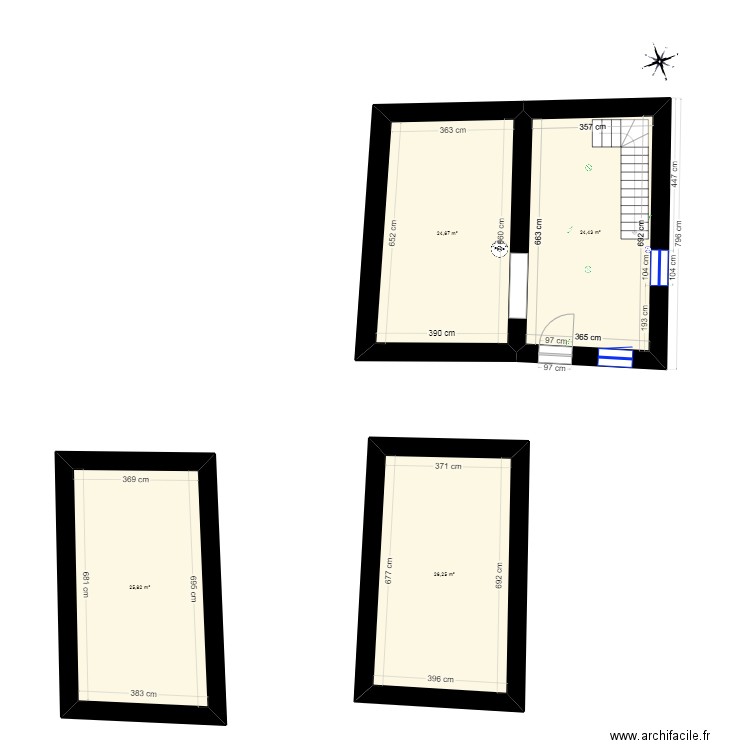chaufferie. Plan de 0 pièce et 0 m2