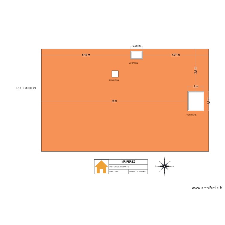 M PEREZ. Plan de 0 pièce et 0 m2