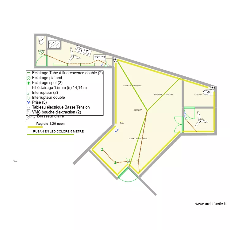 finesse Stefanie. Plan de 