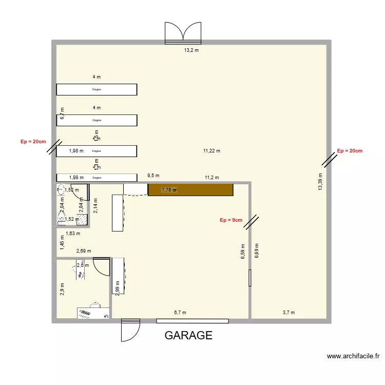 Garage. Plan de Garage. Plan de