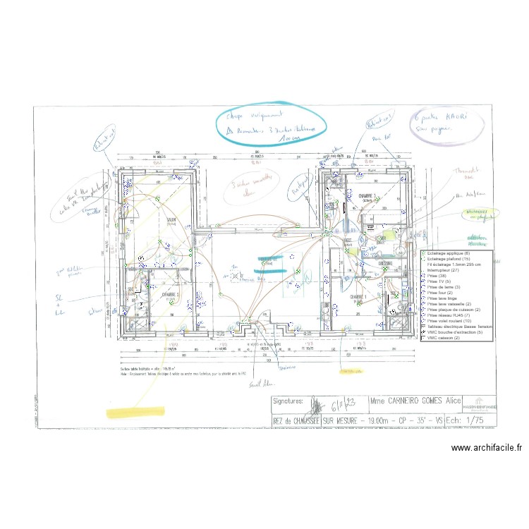 GOMES ELECTRICITE. Plan de 0 pièce et 0 m2