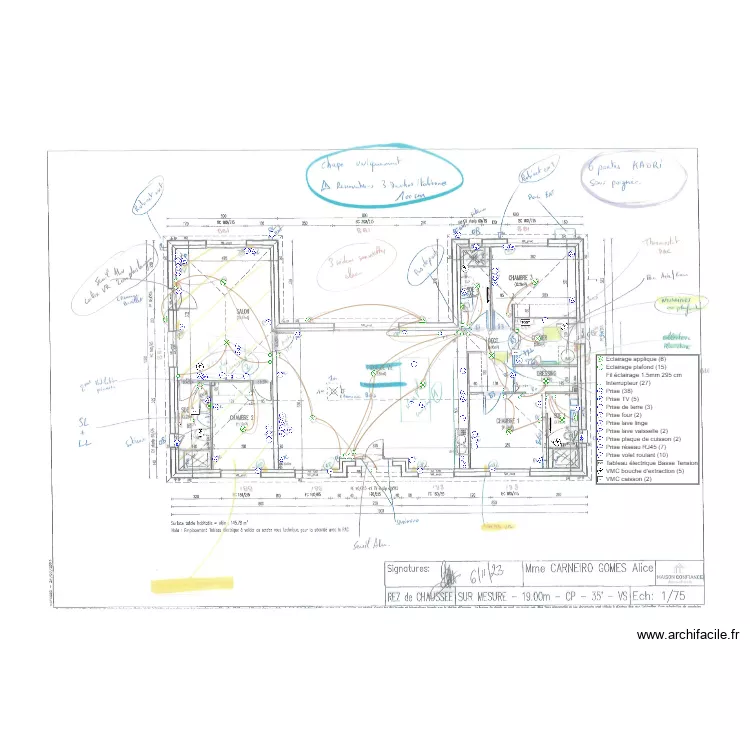 GOMES ELECTRICITE. Plan de 
