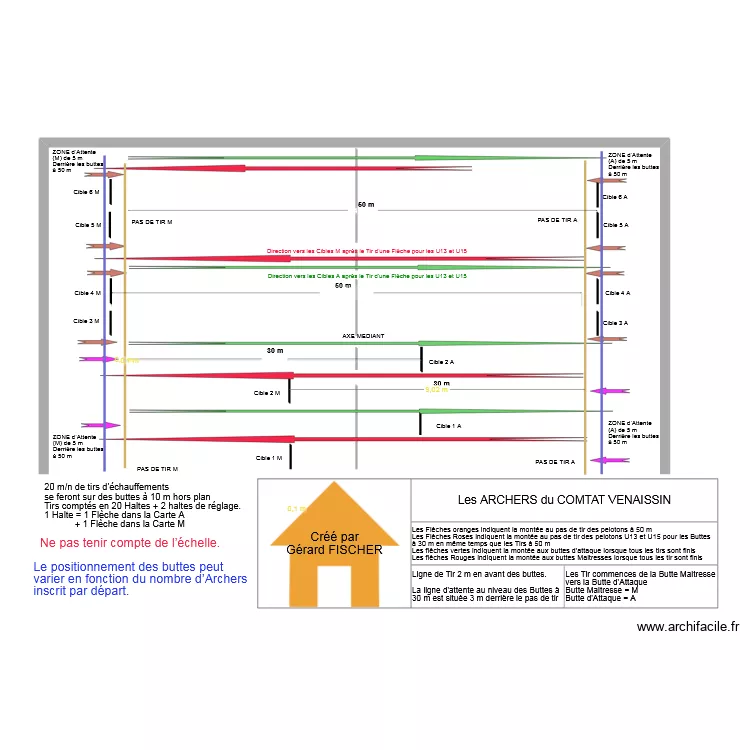Implantation Beursault Terrain decouvert Version Porte de Provence. Plan de 