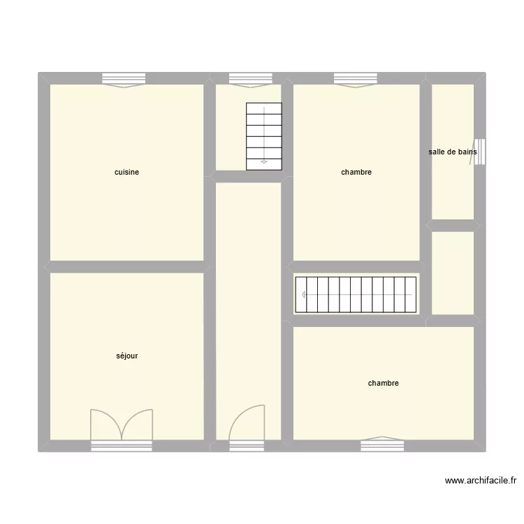anca RDC état initial. Plan de 9 et 69 m² anca RDC état initial. Plan de 9 et 69 m²