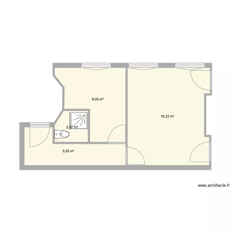 Saint-Etienne. Plan de 4 Pièces et 32 m²