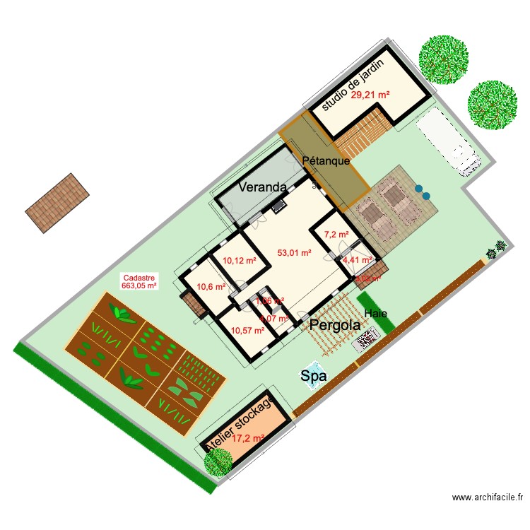 plan venerque ideal. Plan de 10 pièces et 147 m2