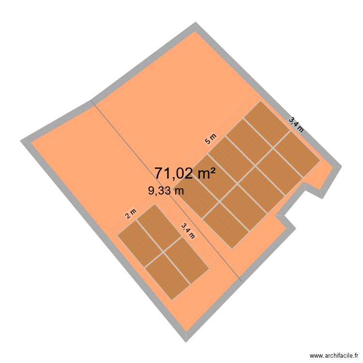 PLAN DE MASSE LAUNAY. Plan de 1 pièce et 71 m2