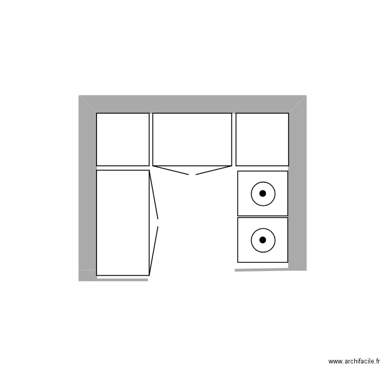 cuisine chantier Jean. Plan de 0 pièce et 0 m2