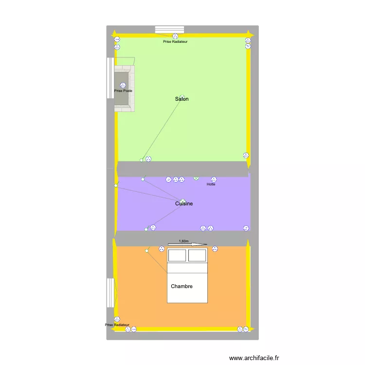 JUMEAUX ARVELO. Plan de 
