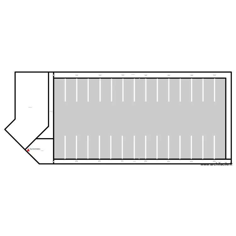 STK - Proposed Car Park - Layout. Plan de 7  et 830 m²