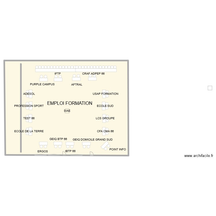 SALLE CANIGOU. Plan de 0 pièce et 0 m2
