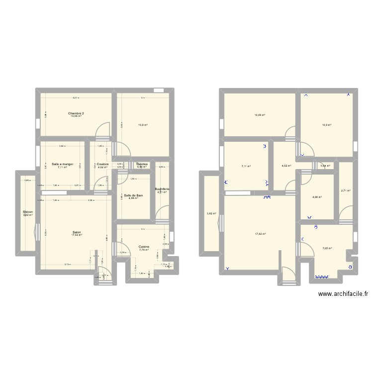 maisons tdm. Plan de 20 pièces et 139 m2