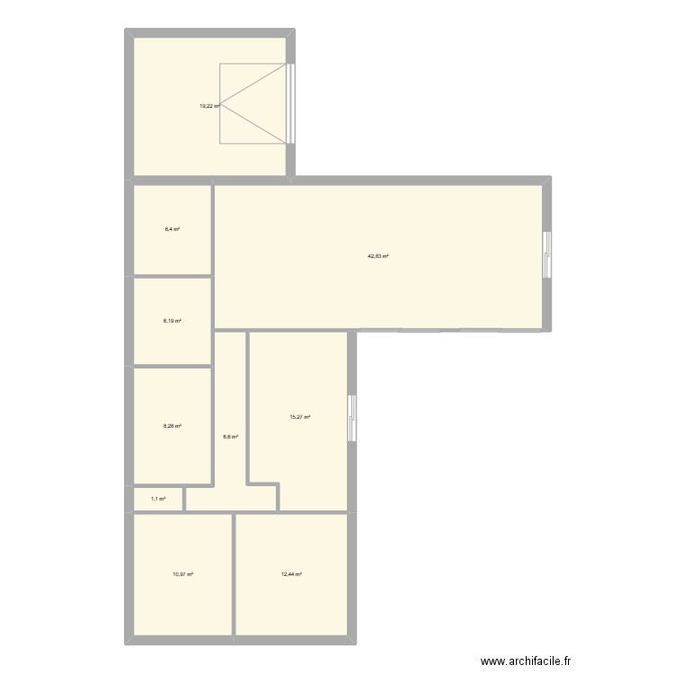 cenves. Plan de 10 pièces et 129 m2