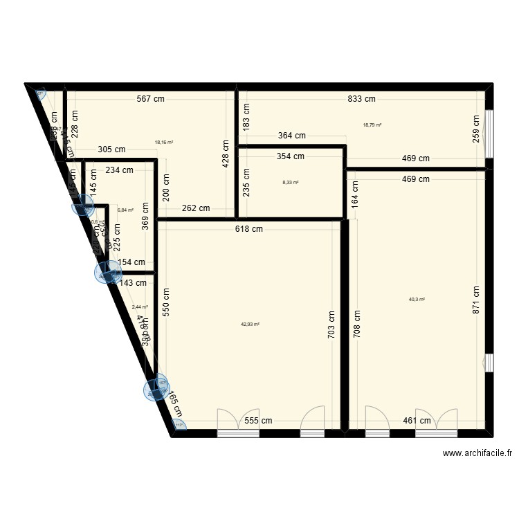 Garage B1 RDJ V1. Plan de 0 pièce et 0 m2