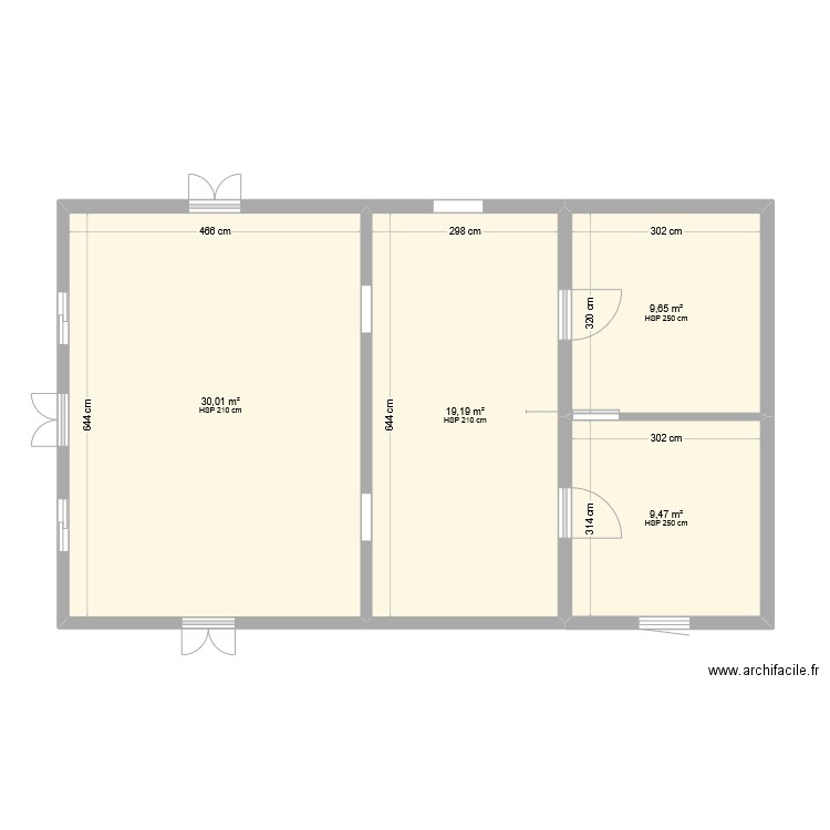 plan du salon et chambre. Plan de 0 pièce et 0 m2