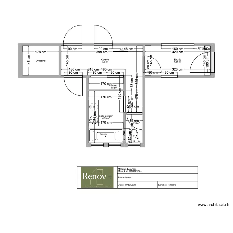 Projet Carm&eacute;lites . Plan de 