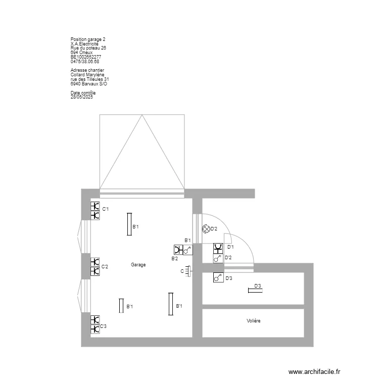 Position garage2 Collard. Plan de Position garage2 Collard. Plan de