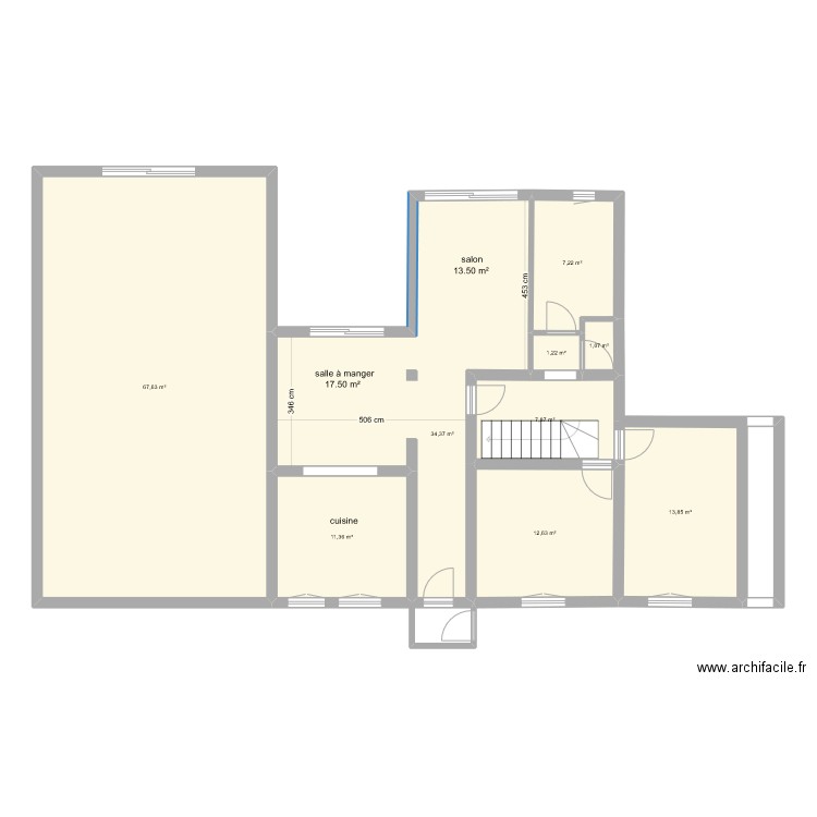 lafat 3. Plan de 9 pièces et 157 m2