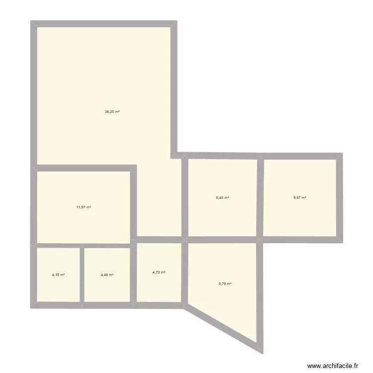 nieuil 1er etage. Plan de 