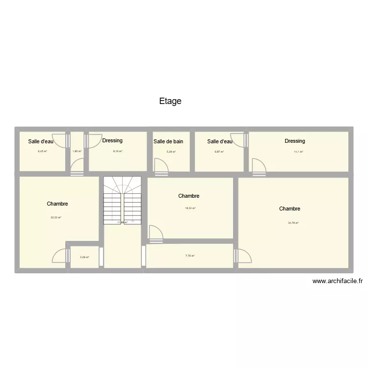 Sadournin etage m². Plan de Sadournin etage m². Plan de
