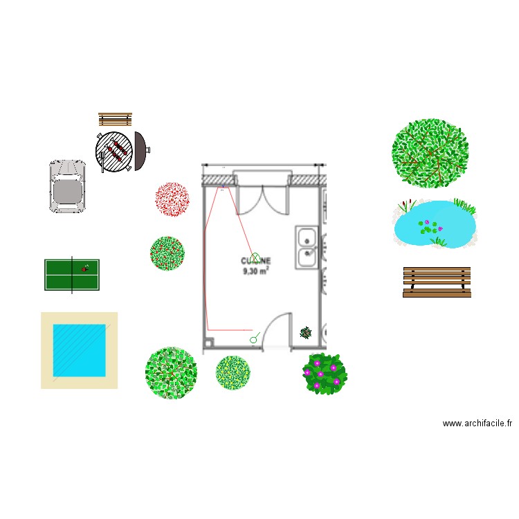 projets. Plan de 0 pièce et 0 m2