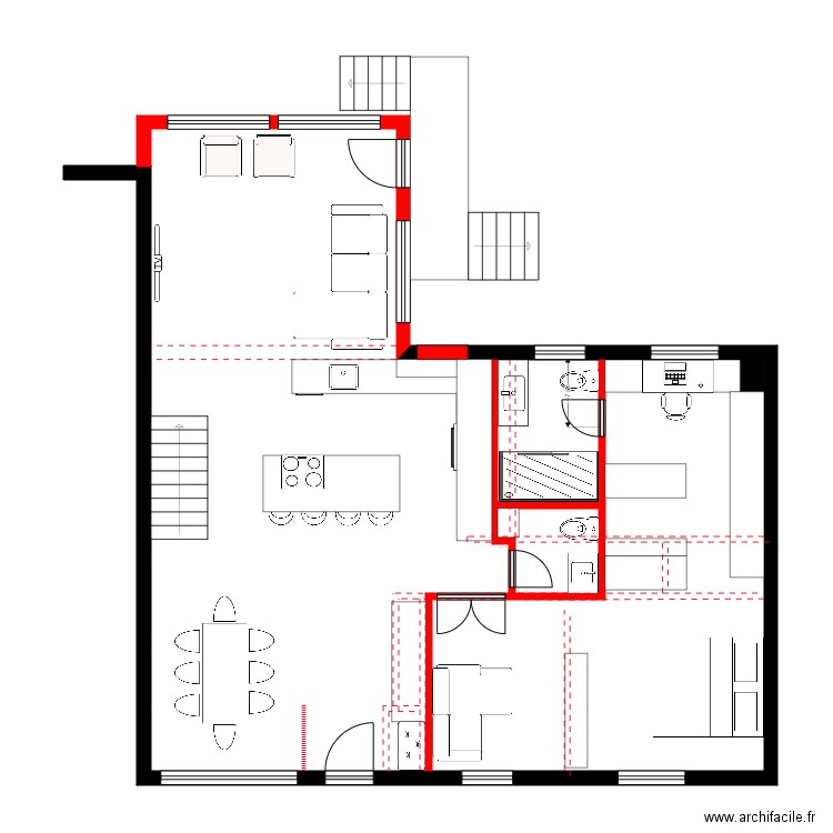 regis 2. Plan de 1 pièce et 2 m2