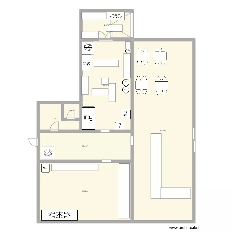 oscar astier. Plan de 7  et 238 m²