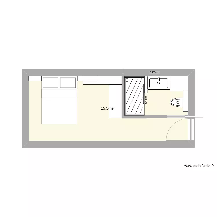 PLAN CHAMBRE TYPE BELLUNE V3. Plan de PLAN CHAMBRE TYPE BELLUNE V3. Plan de