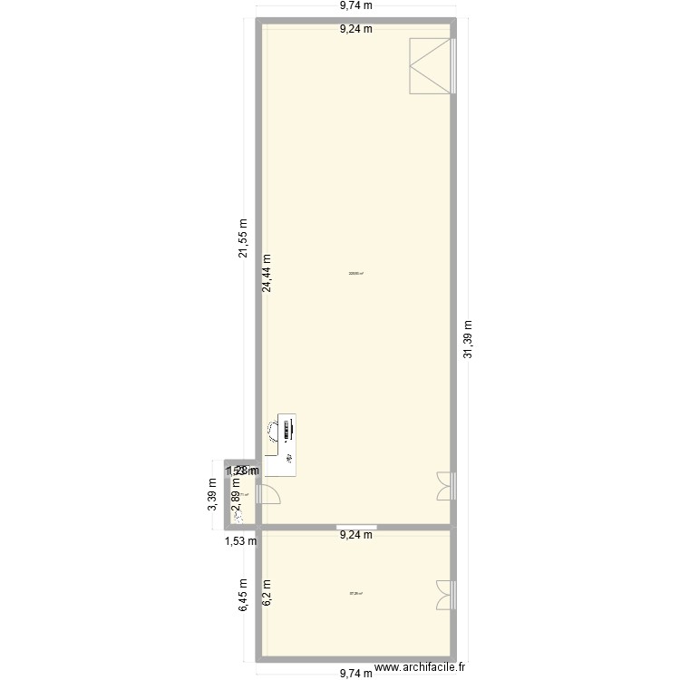 plan isabelle. Plan de 3 pièces et 287 m2