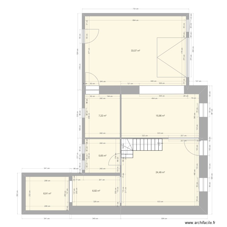 YOANN JOUANNO florantine. Plan de 7 pièces et 100 m2