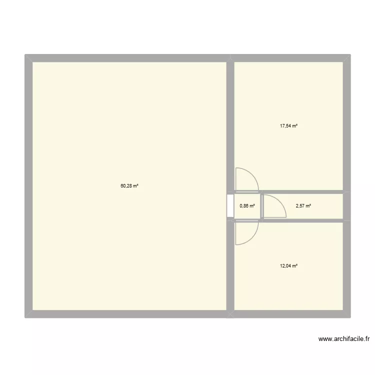 Hypothèse 2. Plan de 5 et 93 m² Hypothèse 2. Plan de 5 et 93 m²